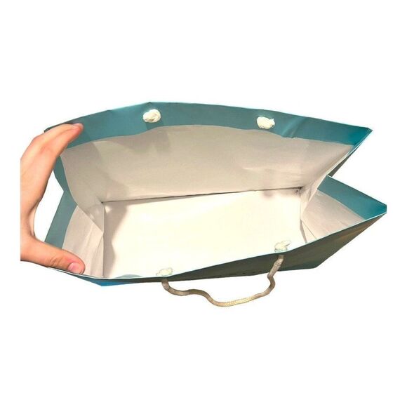 Authentic Empty Tiffany & Co. Shopping Bag w Logo Tissue Paper 14.5”x11.25x5.75” - Picture 4 of 11